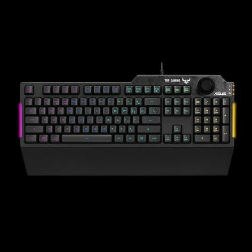 ASUS RA04 TUF GAMING K1 RGB Keyboard, Volume Knob, 19 Key Rollover,